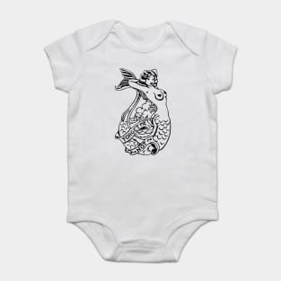 Mermaid Tattoo Shirt Baby Bodysuit